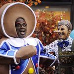 Al Roker as the Gingerbread Man and Meredith Vieira as Pinocchio